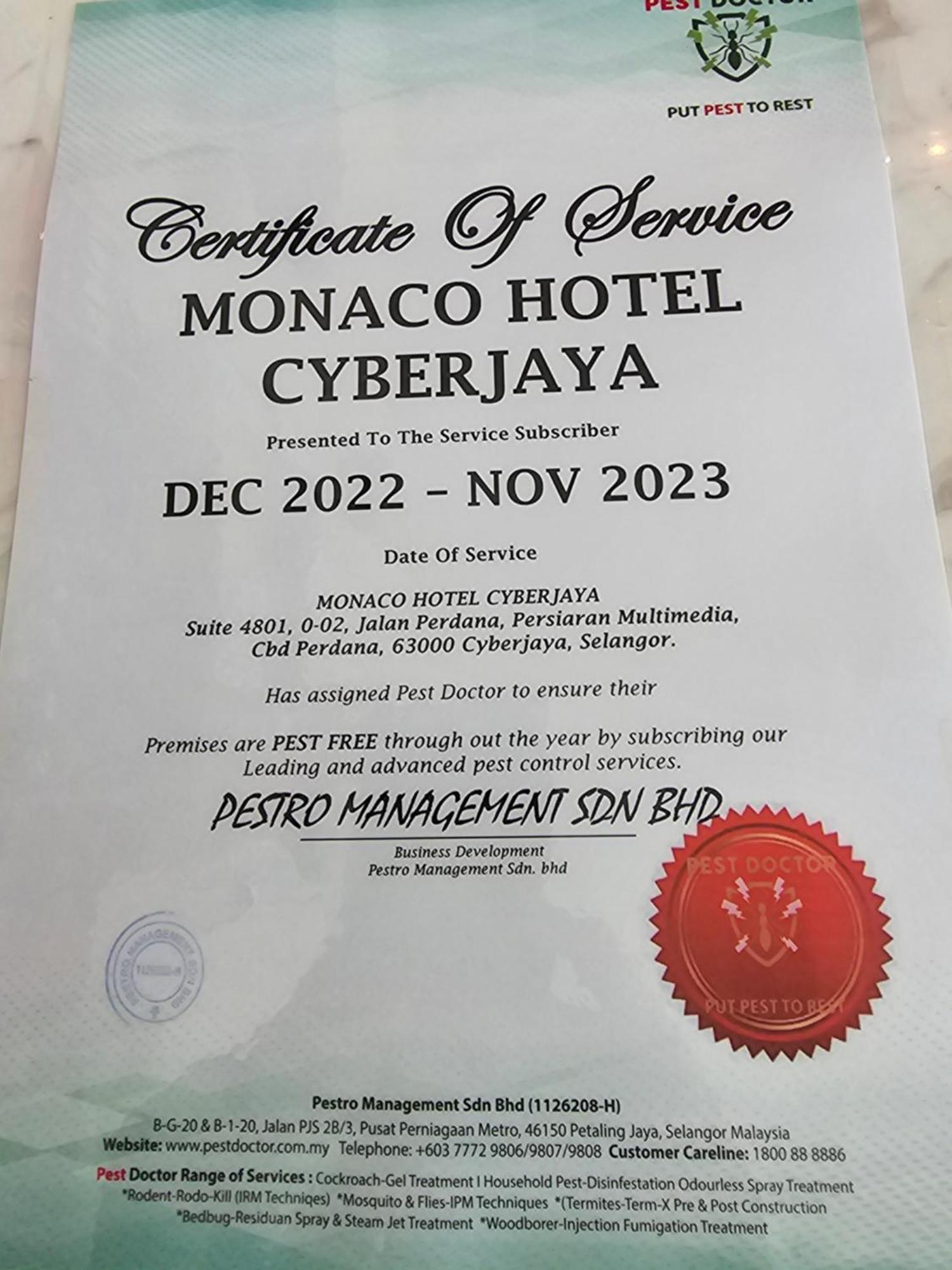 Monaco Hotel Cyberjaya Bagian luar foto